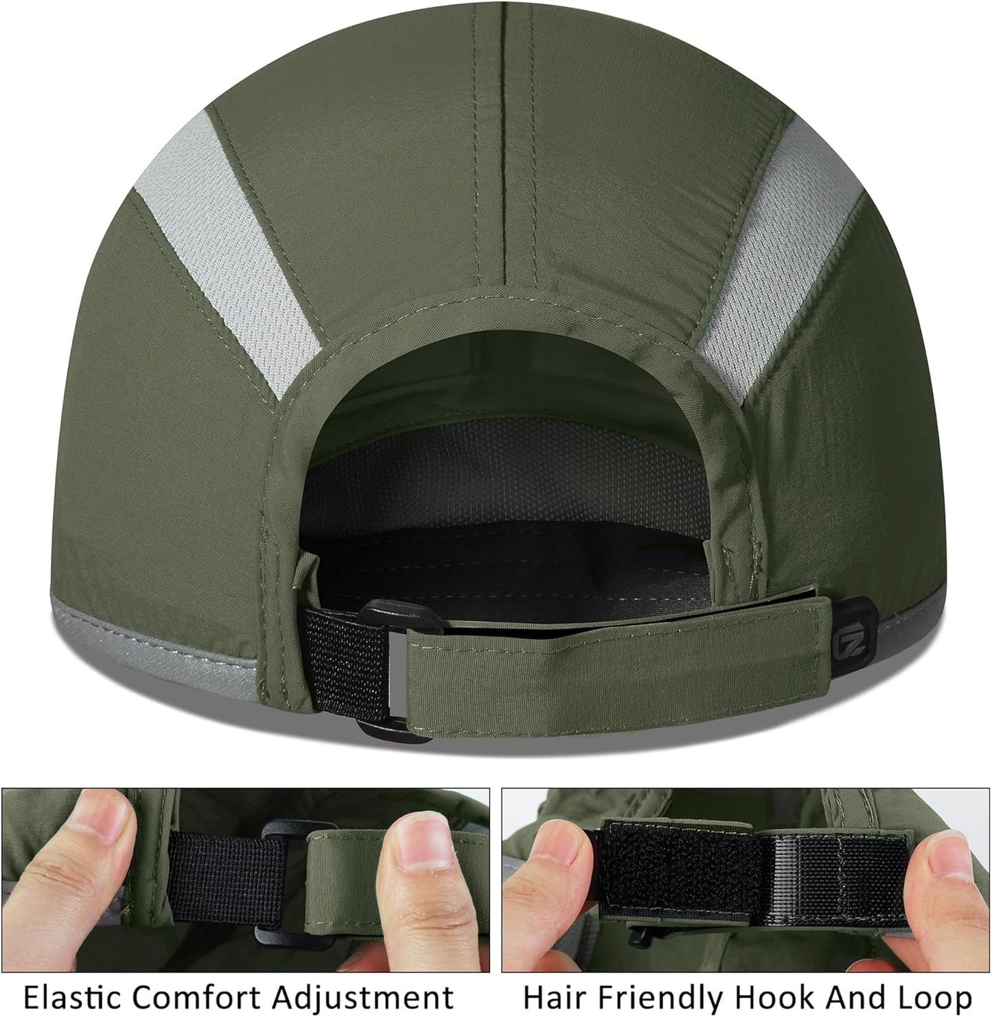 GADIEMKENSD Reflective Folding Outdoor Hat Unstructured Design UPF 50+ Sun Protection Sport Hats for Womens and Mens