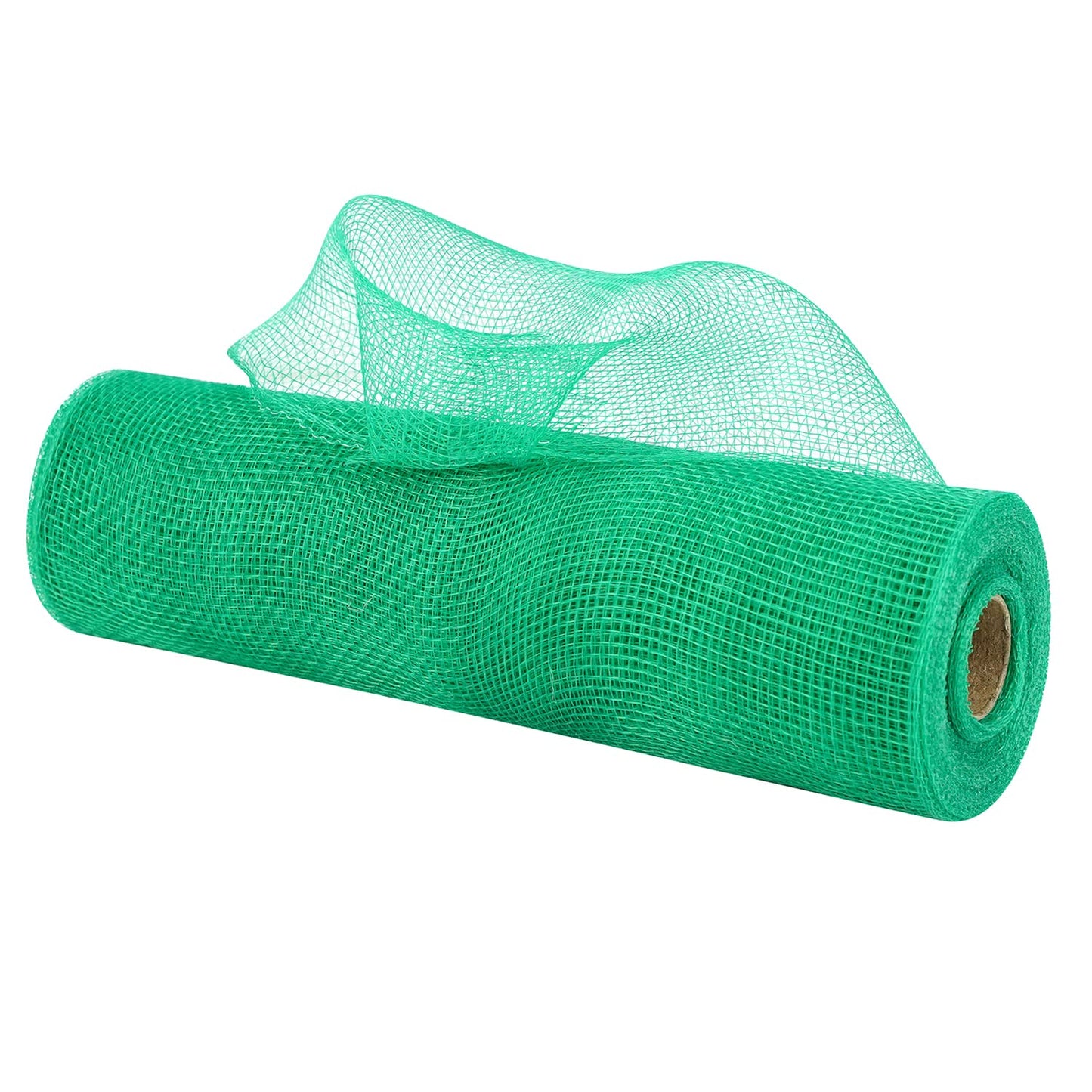 MEEDEE Emerald Green Deco Mesh 10 Inch Rolls Mesh Christmas Ribbon Green Mesh Ribbon for Christmas Tree, Garland, Staircase, Mailbox, Centerpiece, Making Wreath, Decorating and Crafts (30 Feet)