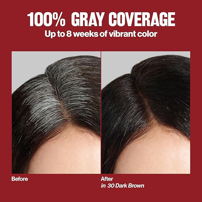Revlon ColorSilk with Bond Repair Complex, Brown Permanent Hair Color, 100% Gray Coverage, Ammonia Free Hair Dye, Vegan Keratin, 32 Dark Mahogany Brown (Pack of 3)