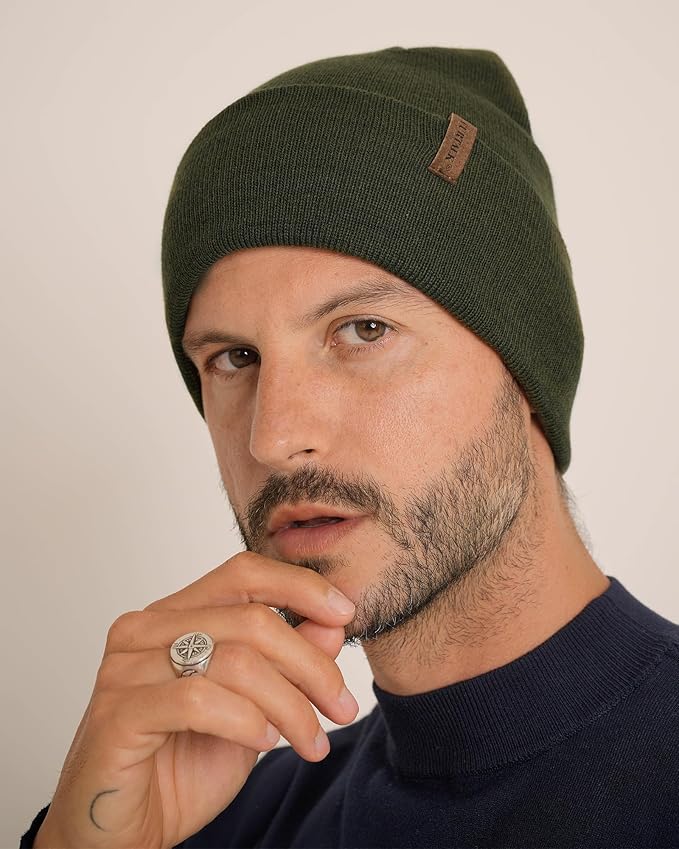 FURTALK Beanie for Men Women Cuffed Thick Knitted Unisex Winter Hat Beanies Skull Cap