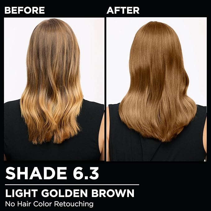 Garnier Hair Color Olia Ammonia-Free Brilliant Color Oil-Rich Permanent Hair Dye, 6.3 Light Golden Brown, 1 Count (Packaging May Vary) (Pack of 2)
