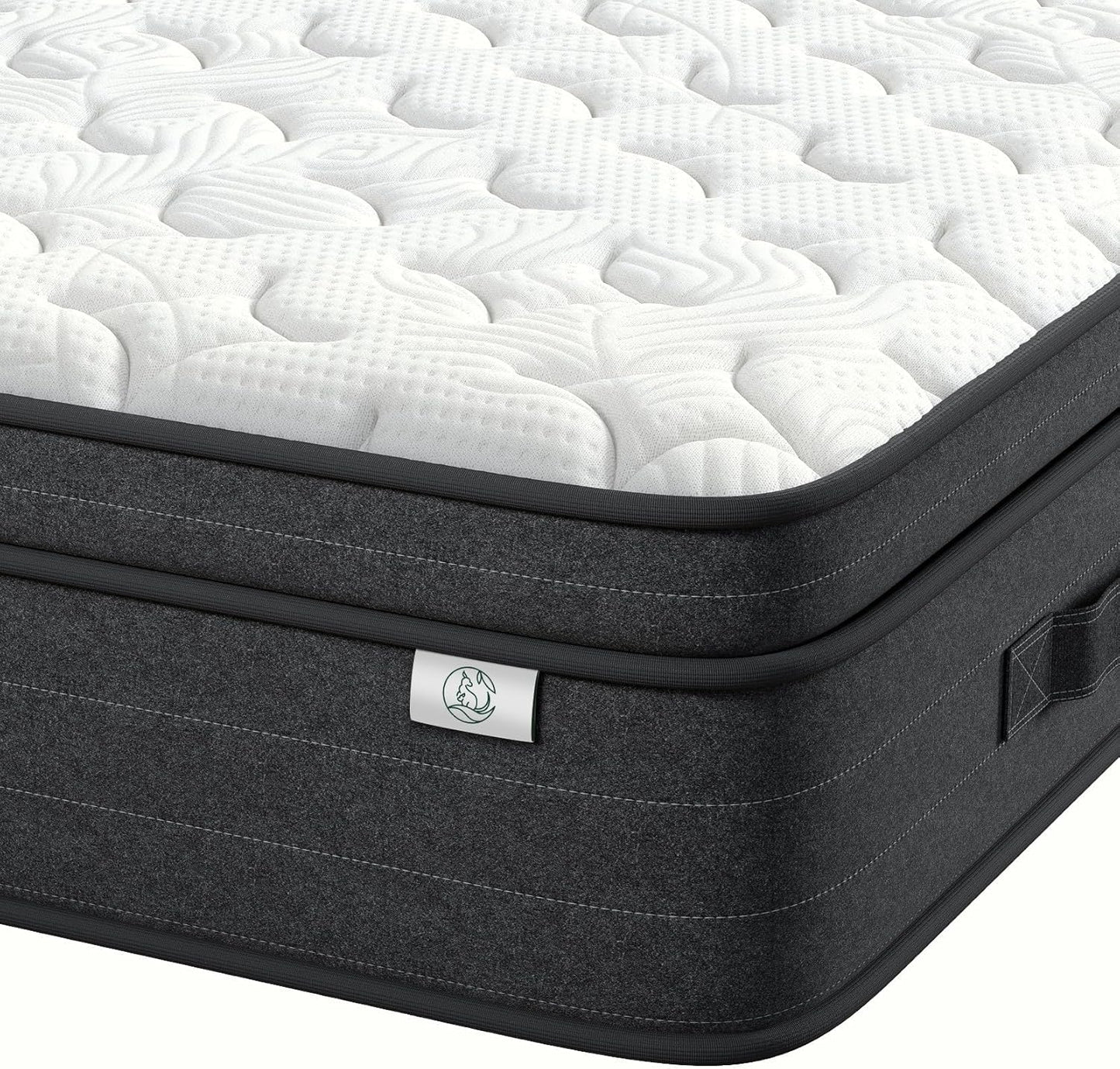 Queen Mattress 10 Inch in a Box - Memory Foam & Pocket Spring Hybrid Mattress for Back Pain Relief, Cool Breathable Fiberglass-Free Cover, Medium Firm, CertiPUR-US Certified