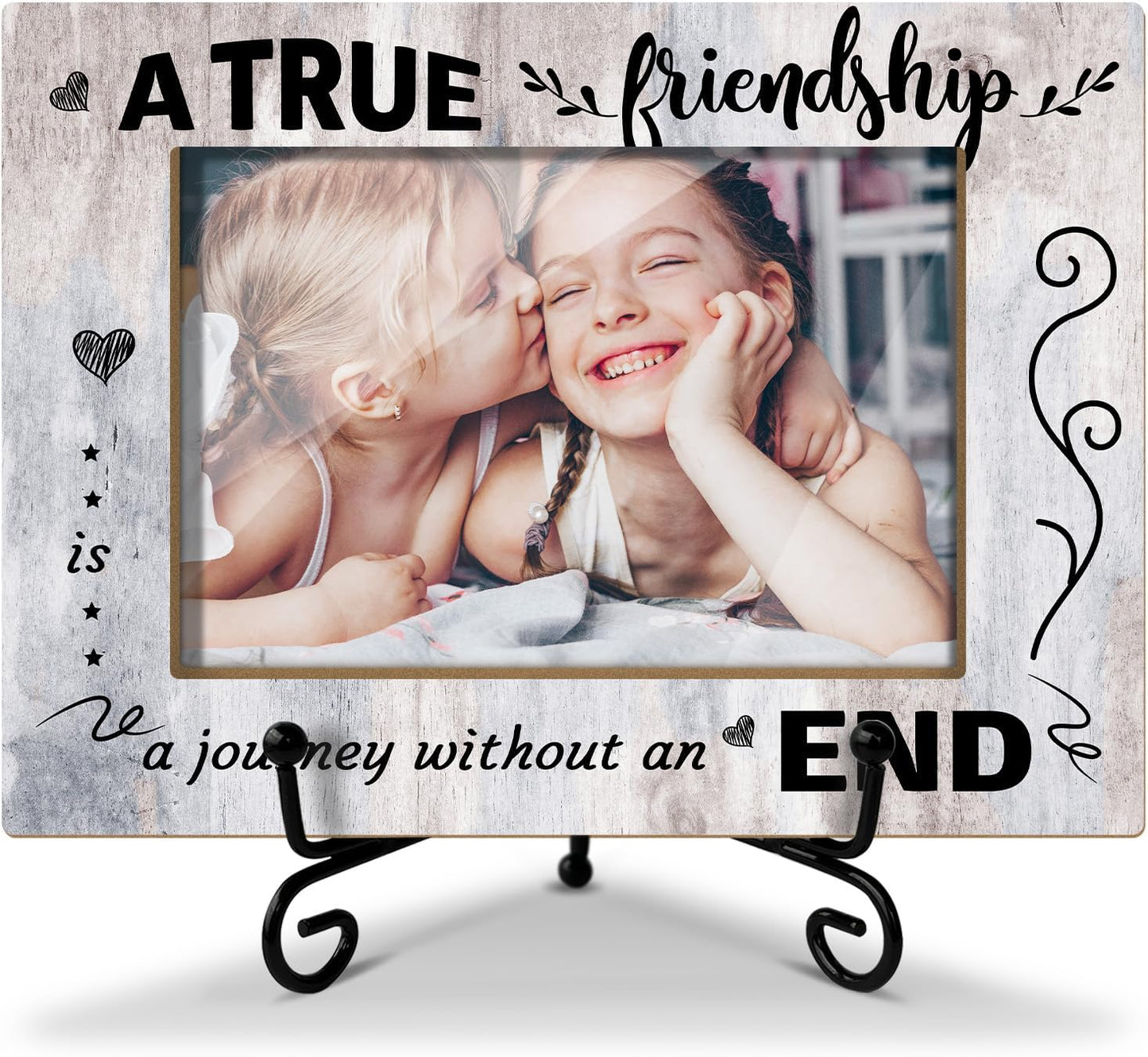 Frienship Picture Frame, Best Friends Picture Frame, Friendship Gifts for Friends Sister Bestie, Photo Frame 4 x 6 Photo/09