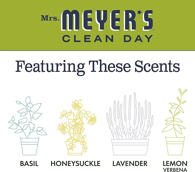 MRS. MEYER'S CLEAN DAY All-Purpose Cleaner Spray, Cruelty Free Formula, Lemon Verbena, 16 fl. oz - Pack of 3