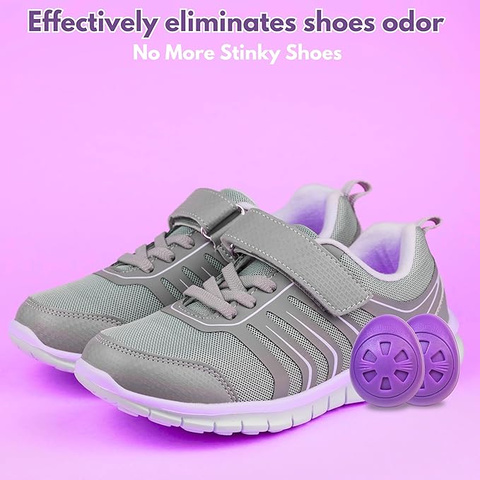 Air Jungles Shoes Deodorizer Ball 12 Count, Lavender Scent, Odor Remover Balls for Sneakers Boot Shoe, Essential Oil Provides Natural Freshness