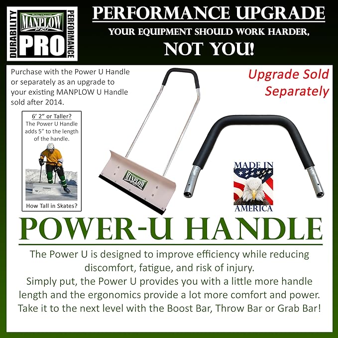 Manplow PRO42 PRO Snow Pusher, 42"
