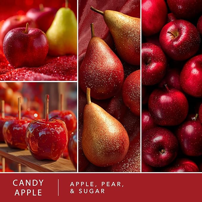 Scentsationals Fragrance Oil Plug In Air Freshener Refills 3-Pack - Candy Apple - Works with Scentsationals Wall Plugs, Long-Lasting Home Fragrance, 0.8 fl oz Each, Packaging May Vary
