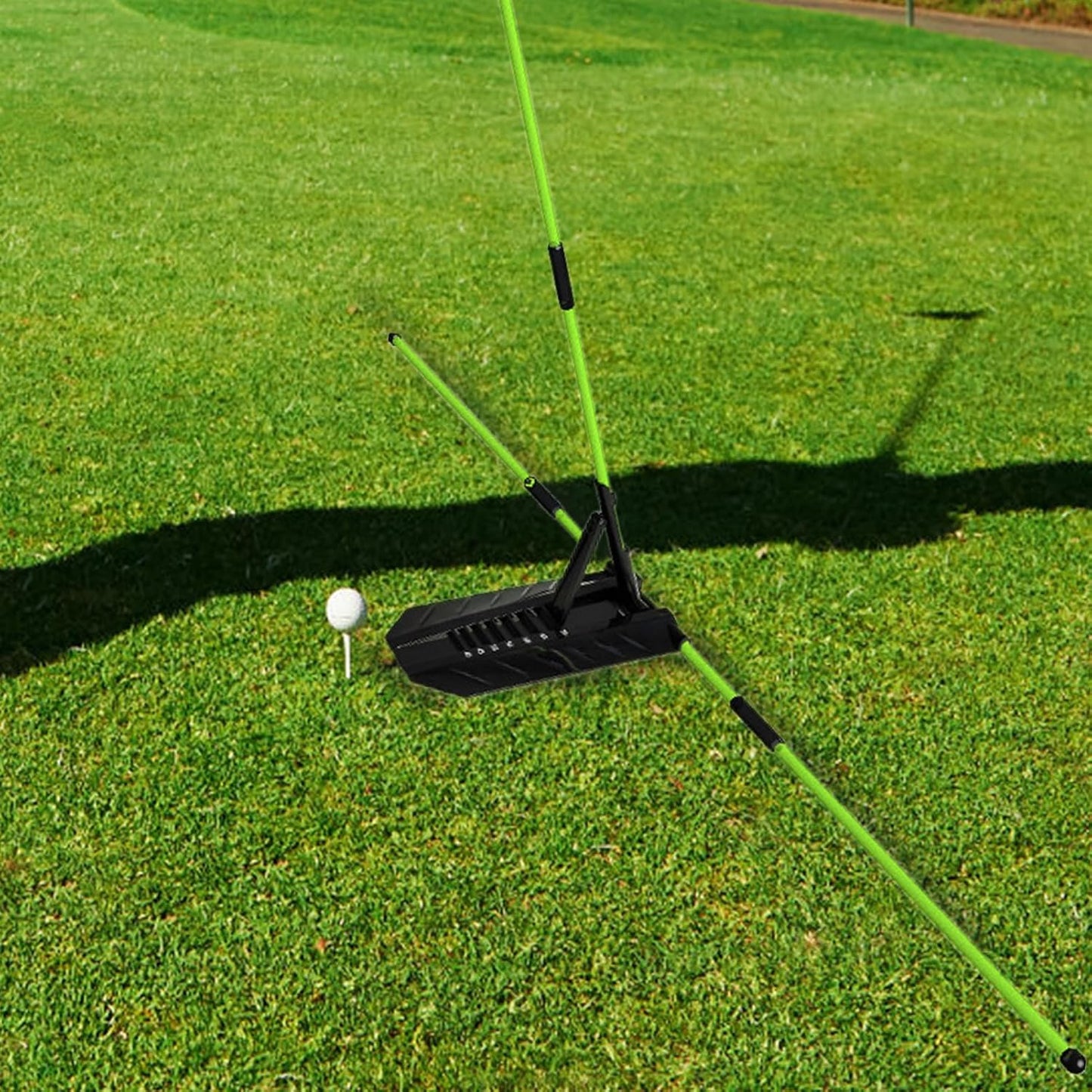 Golf Alignment Sticks - Portable Training Aid, Adjustable Practice Equipment, Carefully Designed Precision Swing Alignment Tool | Driving Range Training Improvement Gear for Men Women coachPlayer