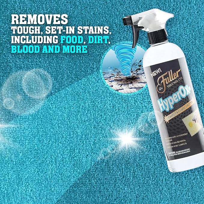 Fuller Brush Stain & Spot Remover Kit with HyperOx Cleaner and Brush