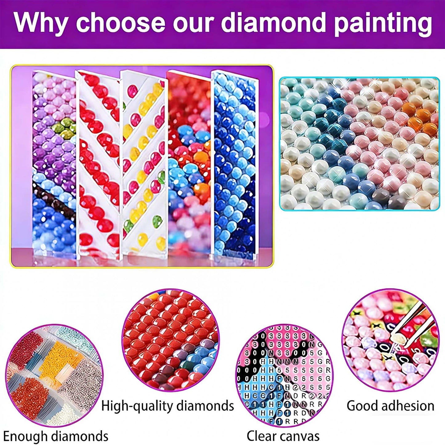 croshom Books Large Diamond Art Kits for Adults, Books Large Diamond Painting Kits for Adults, 5D DIY Full Round Drill Gem Craft for Adult Gifts, Home Wall Decor 15.7" x 27.6"