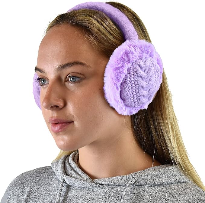 C.C Soft Winter Warm Adjustable Headband Ear Warmer Earmuffs
