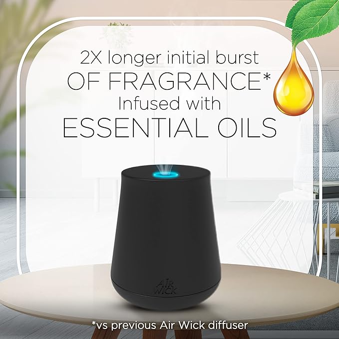 Air Wick Essential Mist Refill, 2ct, Pumpkin Spice, Fall Scent, Essential Oils, Air Freshener (Pack of 2)