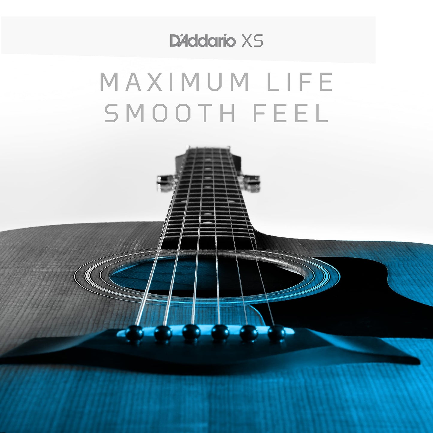 Daddario Acoustic Guitar Strings, Xs Phosphor Bronze Coated, Xsapb1253, Light Gauge 12-53, 6-String Set, Pack Of 1