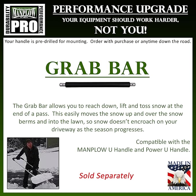 MANPLOW PRO Snow Pushers (U-Handle, 24")