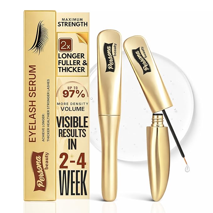 Eyelash Growth Serum - Advanced Biotin, Peptides & Botanical Extract Lash Enhancing Serum for Longer, Thicker Lashes and Brow, Visible Results in 2 Weeks - Hormone-Free, Non-Irritating Formula, 5ml