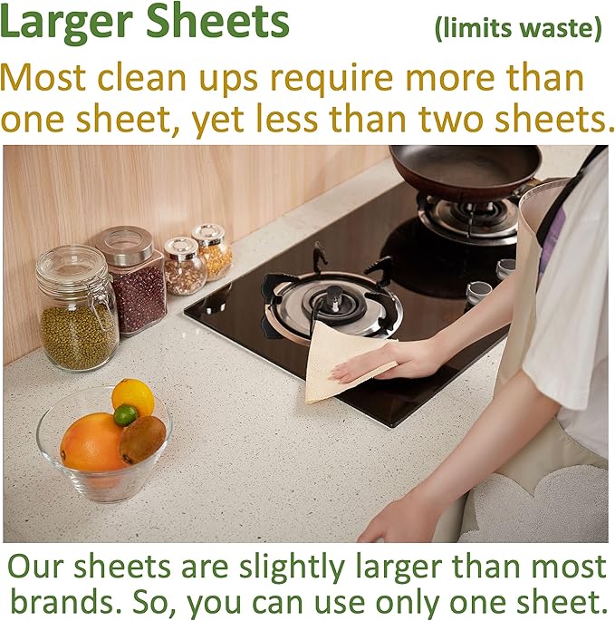 100% Bamboo Paper Towels, Tree-Free, Chemical-Free, Lint-Free, Durable, Absorbent, Select-a-Size 2-Ply, 90 Sheets Per Roll. (PT 6 Rolls)