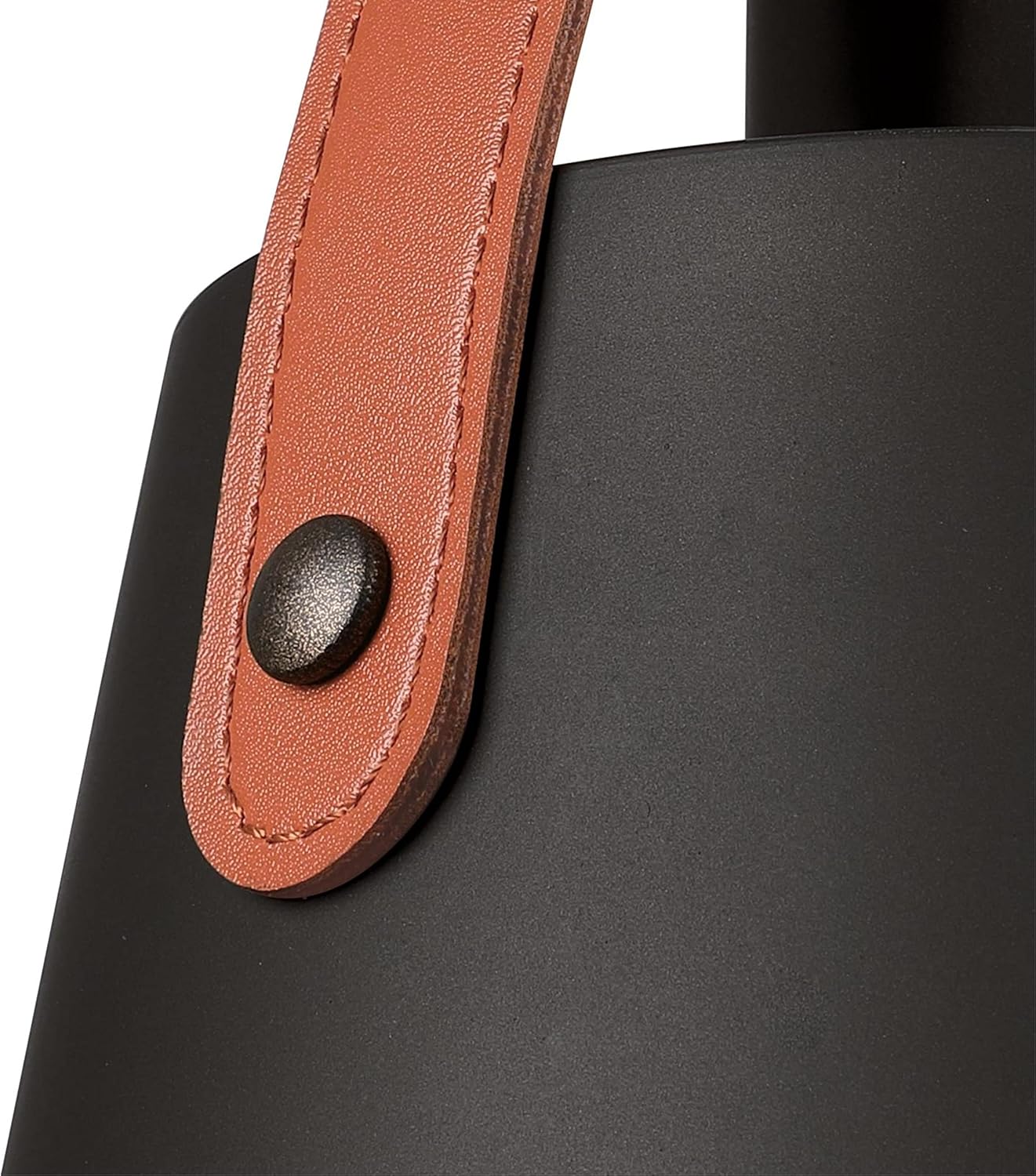Westinghouse 6125300 Pasco Contemporary One Light Indoor Mini Pendant, Black-Bronze Finish with Leather Strap