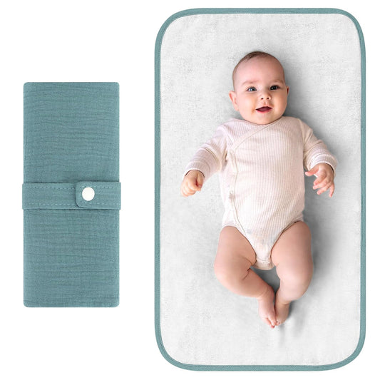 Accmor Portable Diaper Changing Pad, Waterproof Foldable Baby Changing Mat for Travel, Baby Essentials Shower Registry Gifts