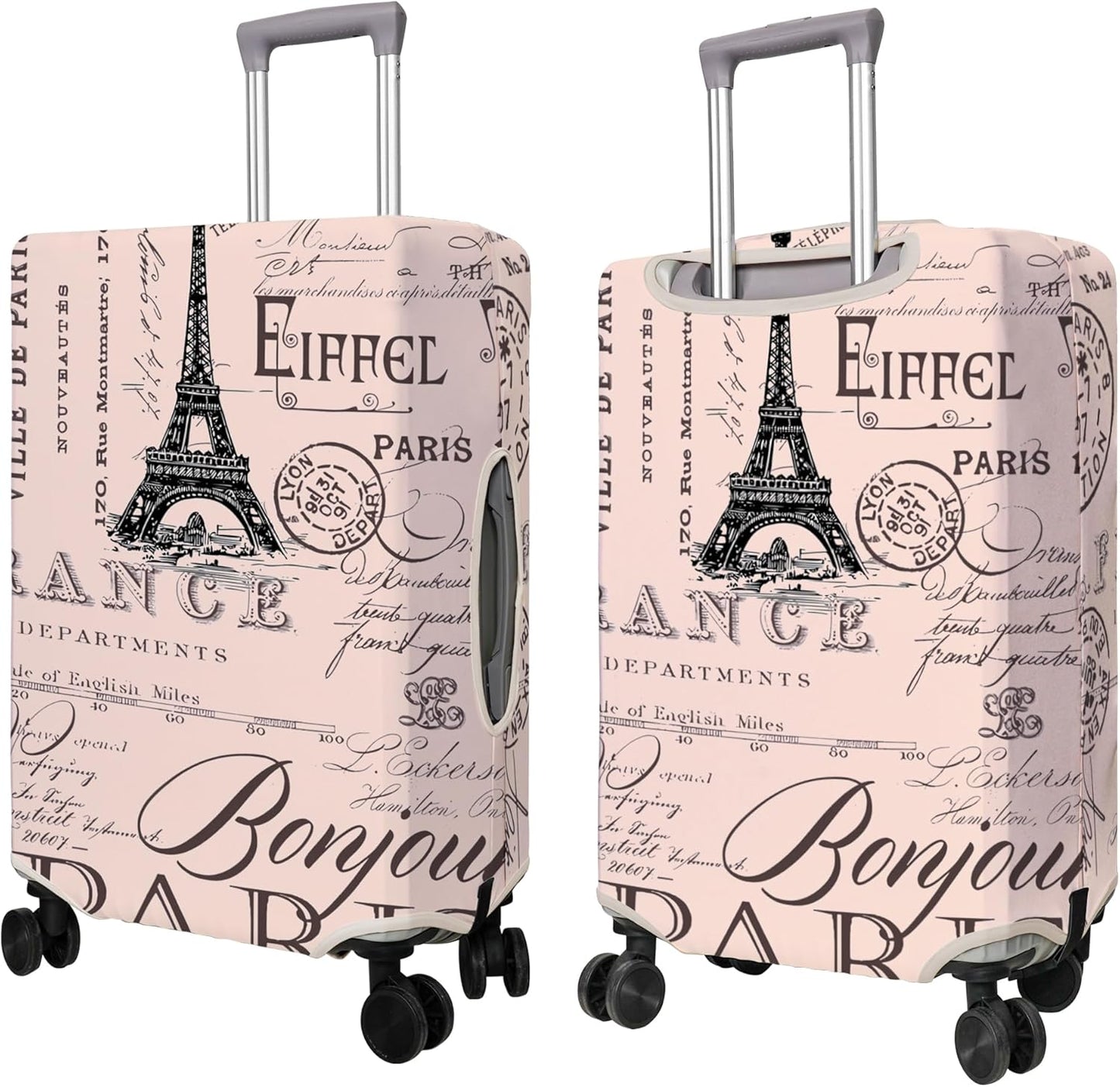 Travel Luggage Cover Suitcase Protector Fits 18-32 Inch Wheel Covers PatternedTravel Related Items Flower Luggage Protector Elastic L