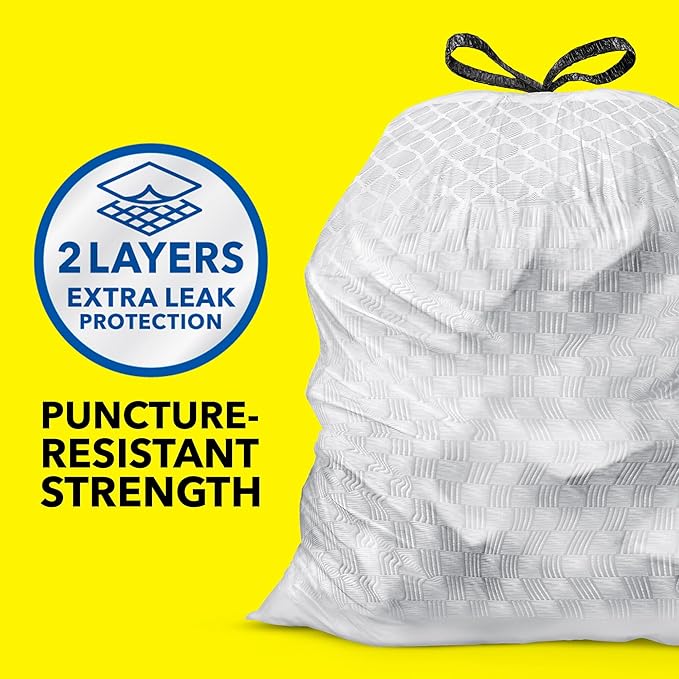 Glad ForceFlex Tall Kitchen Trash Bags, 13 Gallon, Gain Lavender, 40 Count (Package May Vary)
