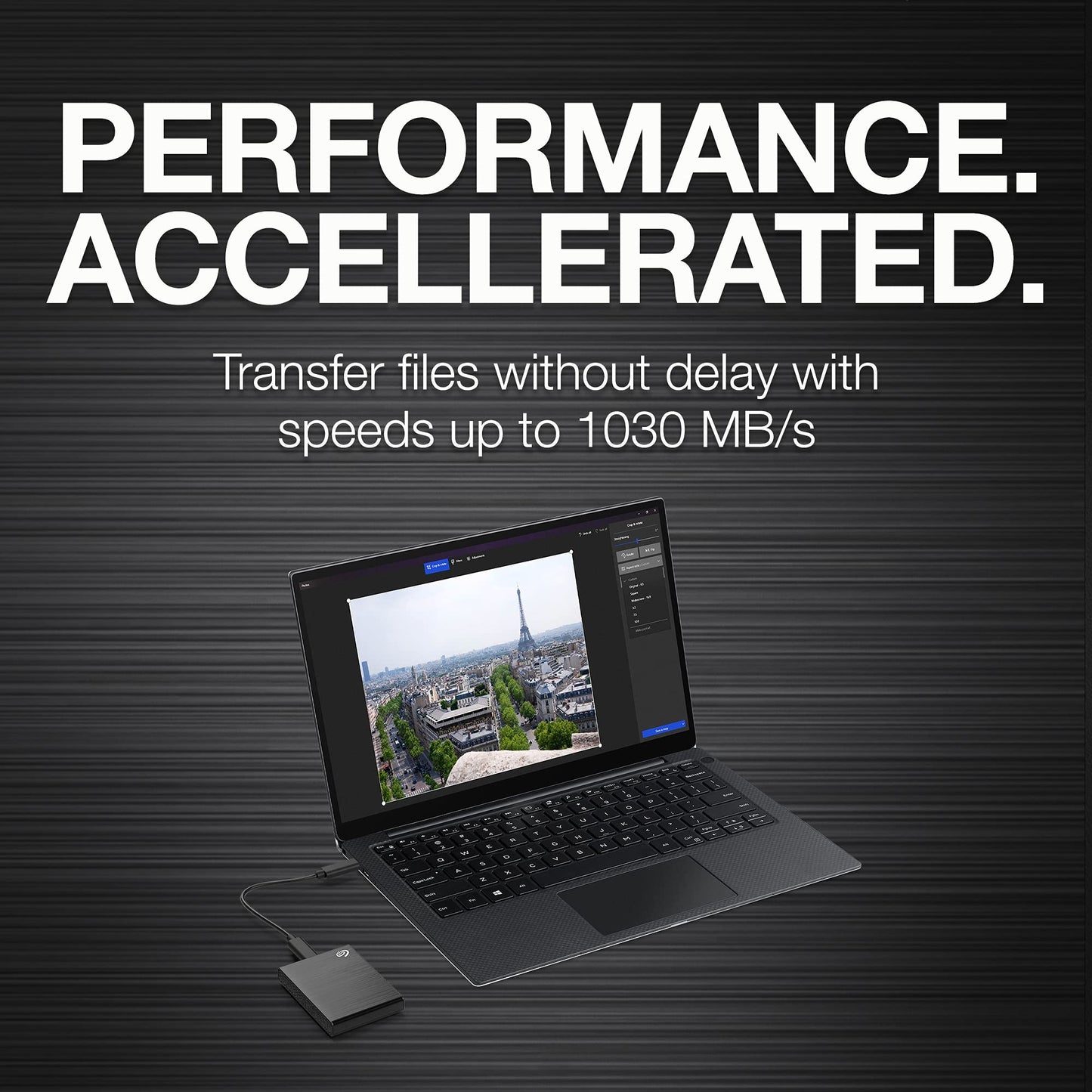 Seagate One Touch Ssd 2Tb External Ssd Portable - Black, Speeds Up To 1030Mb/S, 6Mo Mylio Photo+ Subscription, 6Mo Dropbox Backu