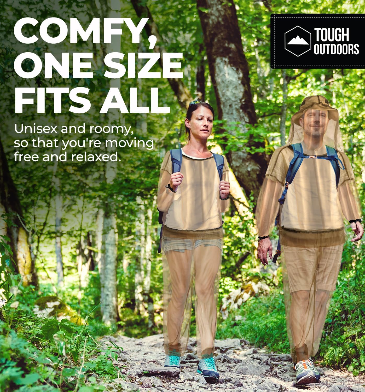 Tough Outfitters Mosquito Suit Pants - Mosquito Clothing for Men & Women - Insect, Bug Proof Net Mesh Pants for Gardening & Outdoor - Protection from Flies, Tick, Gnats