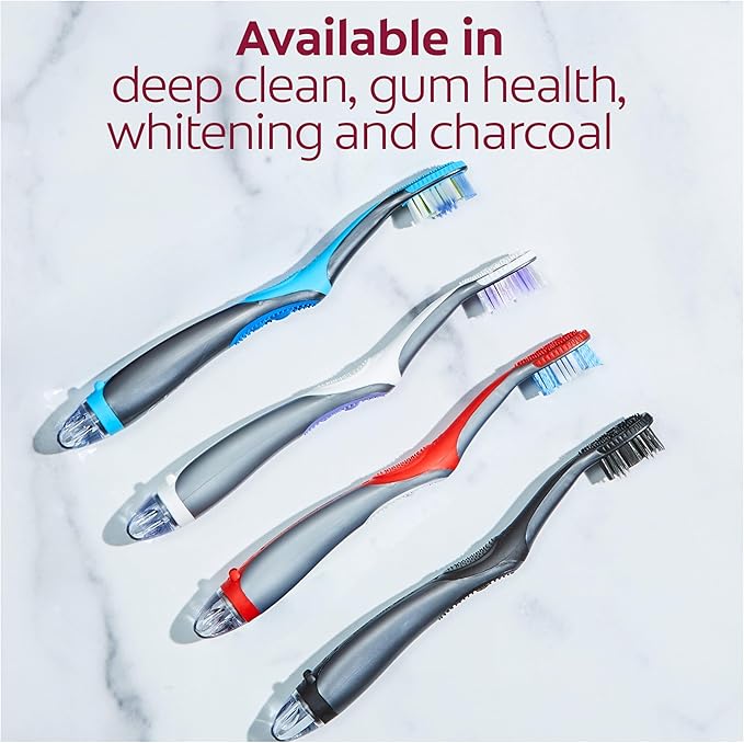 Colgate, 360 Optic White Sonic Battery Powered Vibrating Toothbrush Soft, 2 Count