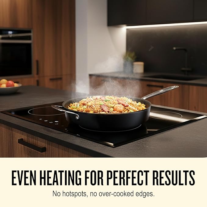 Alva Maestro 2-Piece Ceramic Nonstick Cookware Set – 4QT Sauté Pan + 4.5QT Stock Pot + Lids – No PTFE, PFOA, PFAS, Induction & Oven Safe to 400°F, Healthy, Easy-Clean Essentials for Daily Cooking