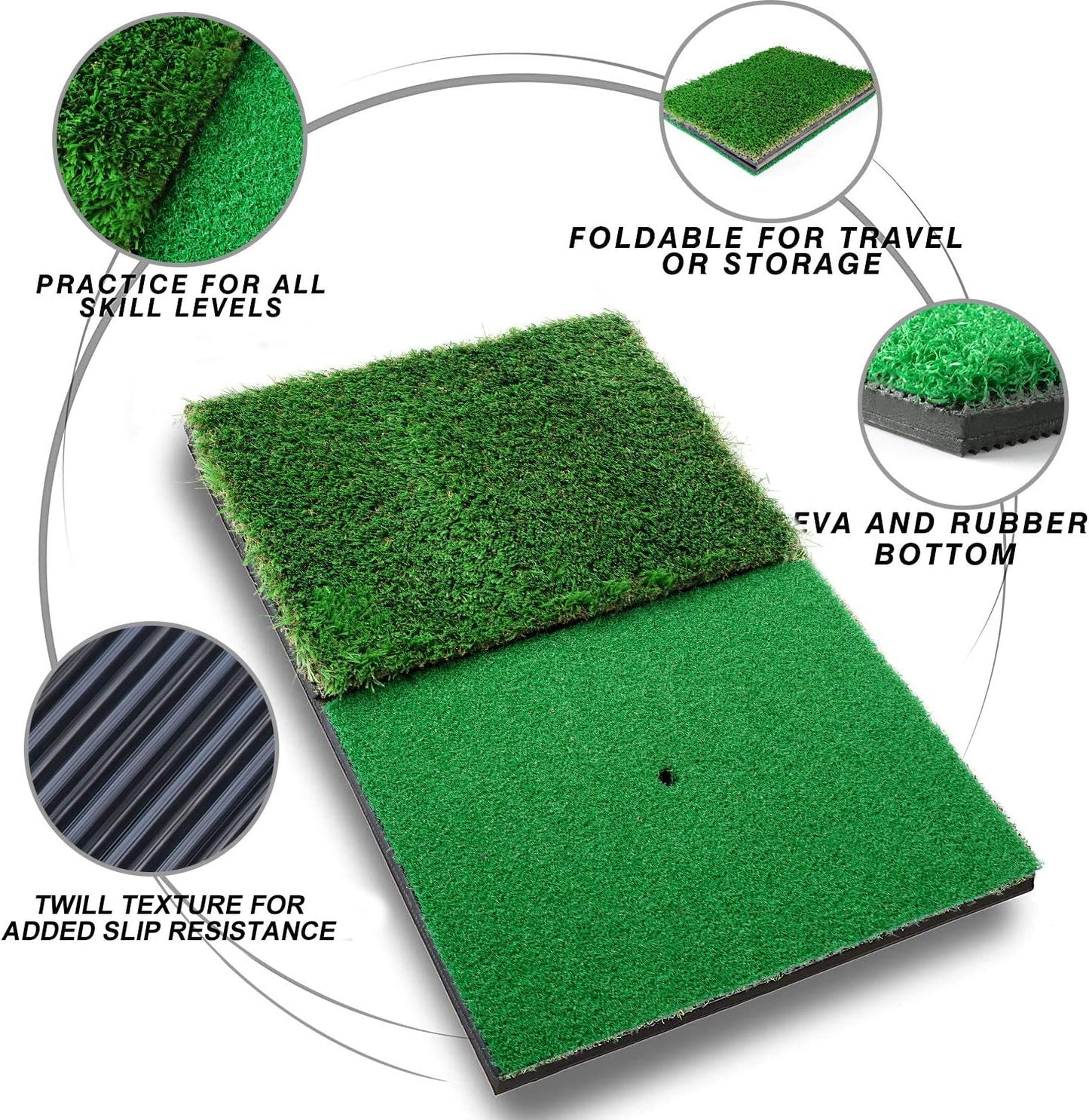 Pop Up Golf Chipping Practice Net Set - Indoor/Outdoor Golfing Target Accessories for Golf Practice - Improve Your Short Game - Gifts for Men, Dad, Mom, Husband, Women, Kid, Golfers