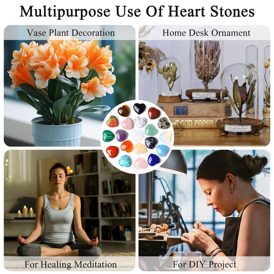 NUKAYAI 20PCS Red Carnelian Healing Crystals Stones Heart Shaped Set Polished Love Crystal Natural Cute Pocket Thumb Reiki Wholesale Set Balancing Meditation Heart Mothers Day Bulk Gifts for Women