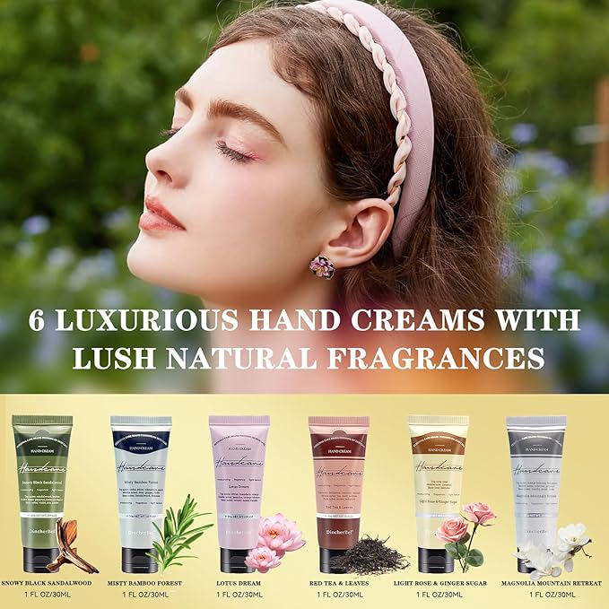 DincherBel 48 Pack Hand Cream Set - Travel Size Moisturizing Scented Hand Lotion for Dry Skin, Ideal Holiday Gift for Women