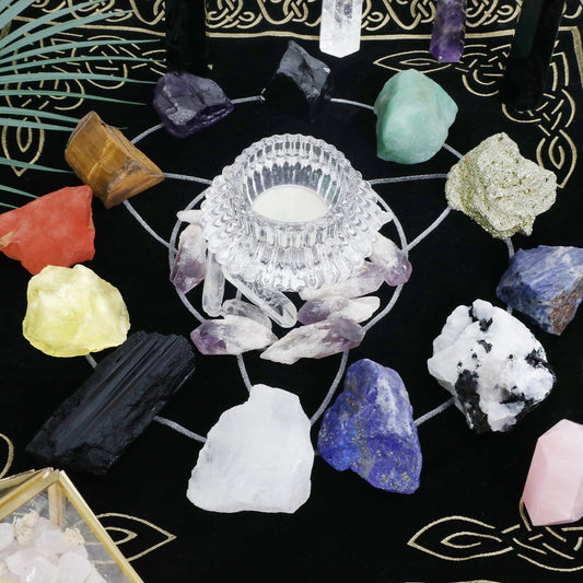 Orientrea Large Raw Rainbow Moonstone Rough Crystal with Clear Quartz, Natural Rainbow Moonstone Crystal and Healing Stones for Tumbling, Decoration, Polishing, Wire Wrapping, Wicca & Reiki 2PCS