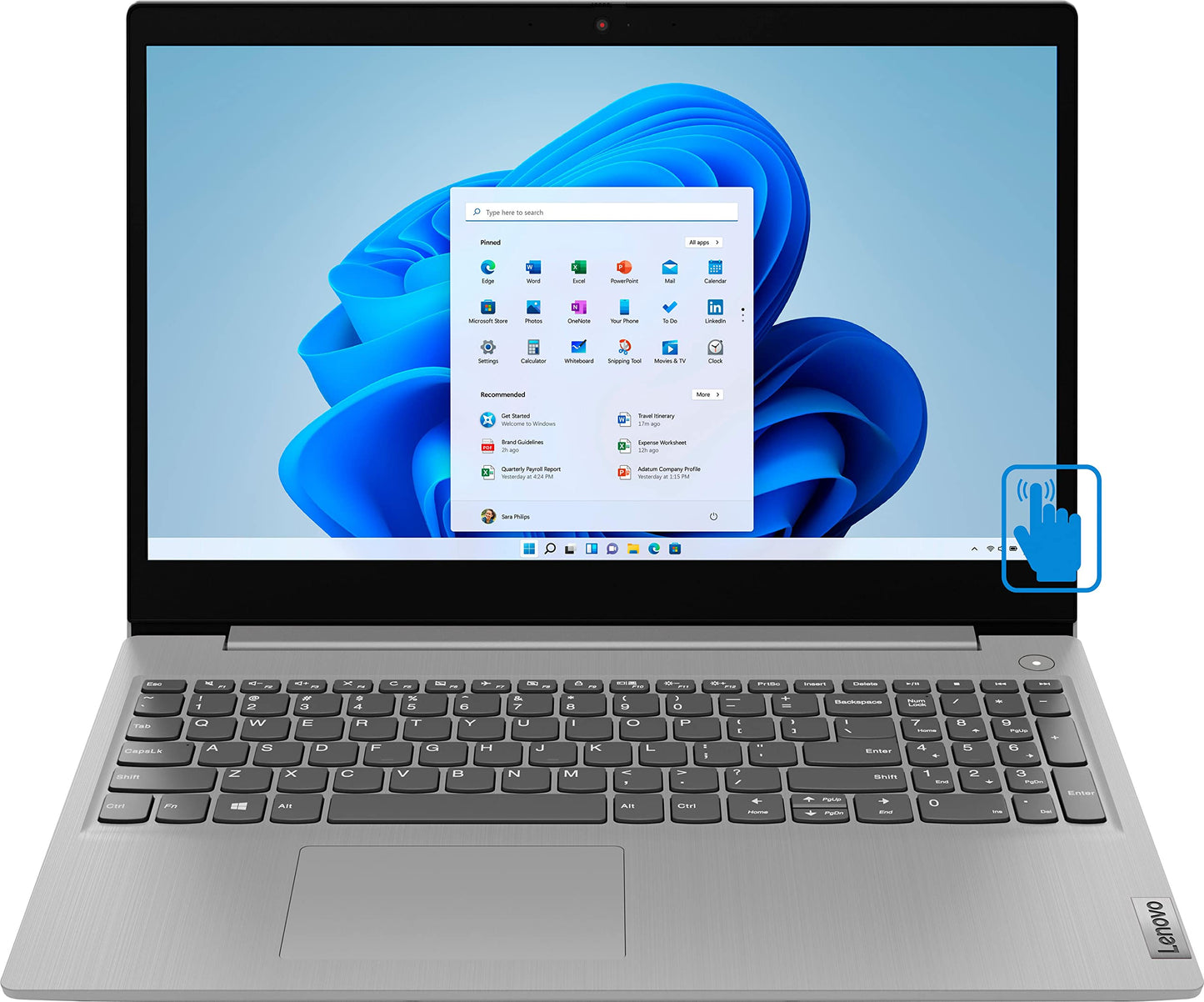 Lenovo - Ideapad 3 15 Hd Touch Screen Laptop - Intel Core I3-1115G4 - Intel Uhd Graphics - 8Gb Memory - 256Gb Ssd - Platinum Gre