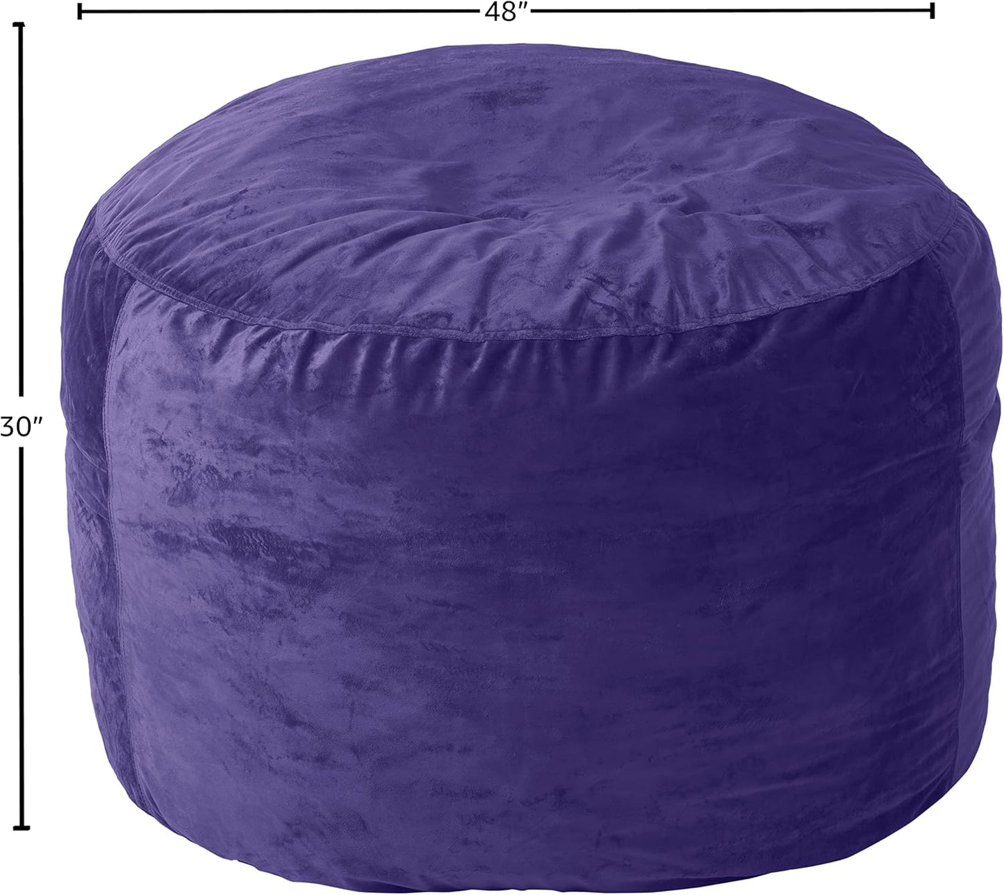 Sofa Sack Bean Bag Chair Cover, 4-Feet, Purple