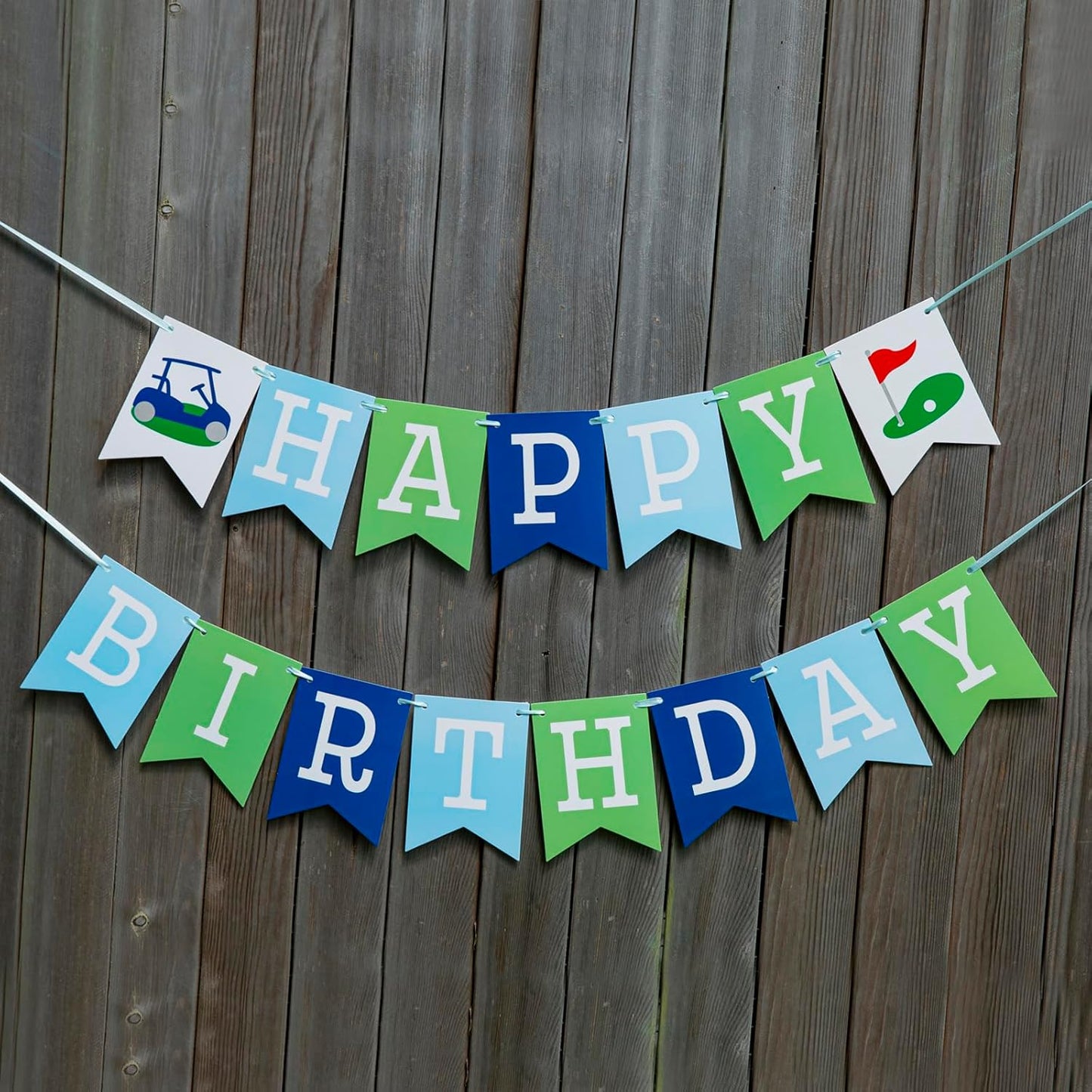 Golf Happy Birthday Banner - Happy Birthday Decorations, Golf Themed Party Supplies, Sport Theme Banner, Sports Themed Party Decoration, One Groovy Birthday garland