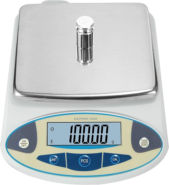 Bonvoisin Lab Scale 5000gx0.01g High Precision Electronic Analytical Balance 0.01g Accuracy Laboratory Precision Digital Scientific Scale (5000g)