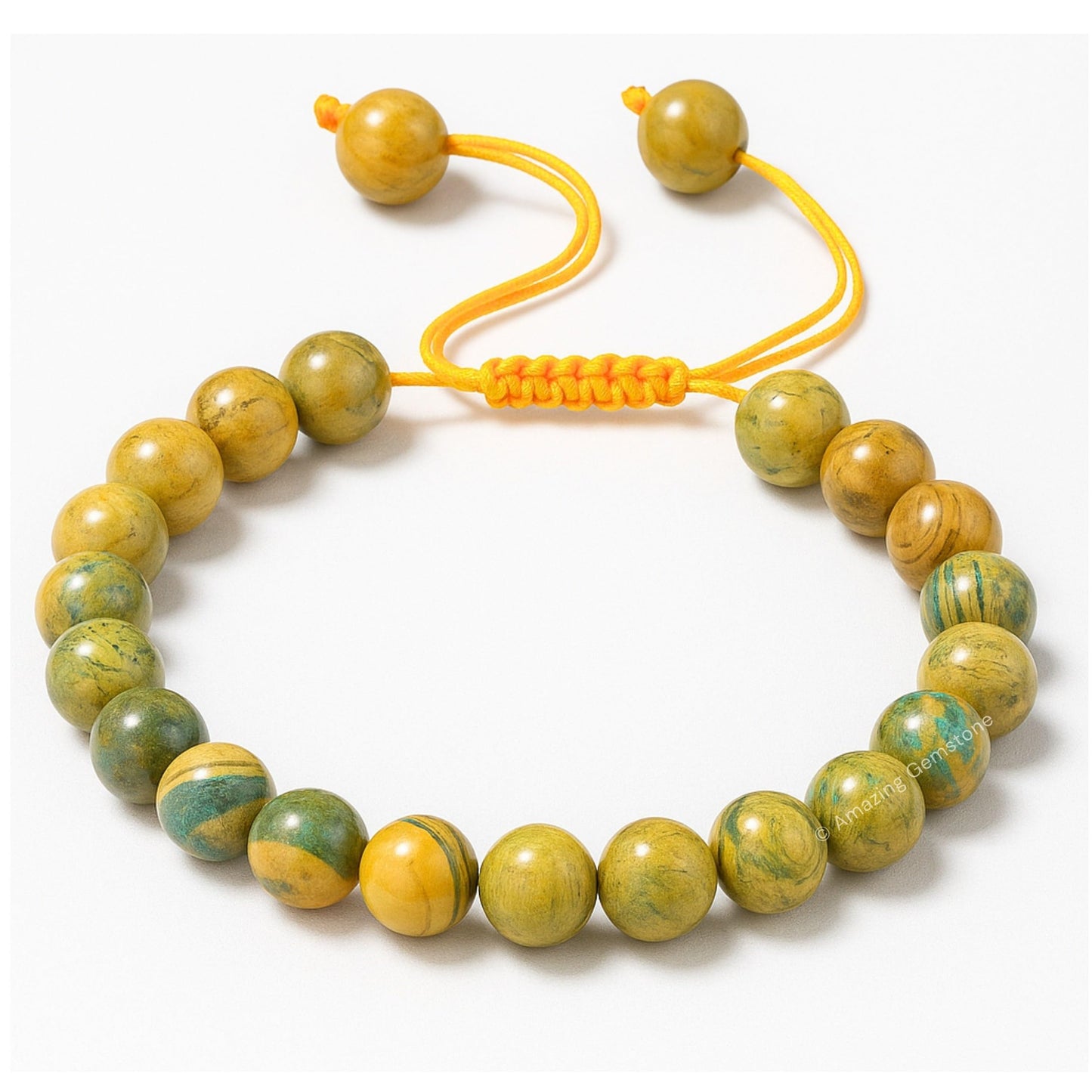 Amazing Gemstone Muscovite Bracelet for Women Men's Gifts - Protection Healing Crystal Bracelet - 8mm Gemstones Beaded Adjustable Bracelet Pulseras Para Hombres Mujer Stocking Stuffers