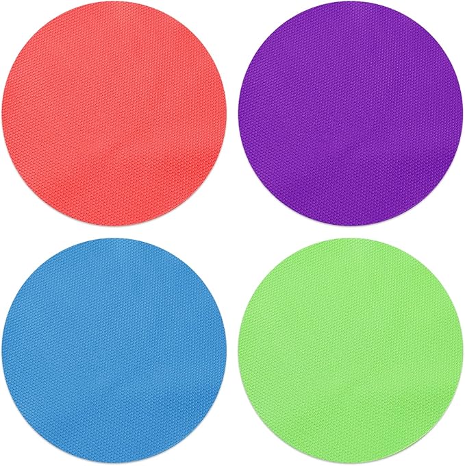 Rubber Jar Opener, 4PCS Jar Opener for Weak Hands, Rubber Jar Opener Gripper Pad for Seniors with Arthritis, Heat Insulation Kitchen Coasters