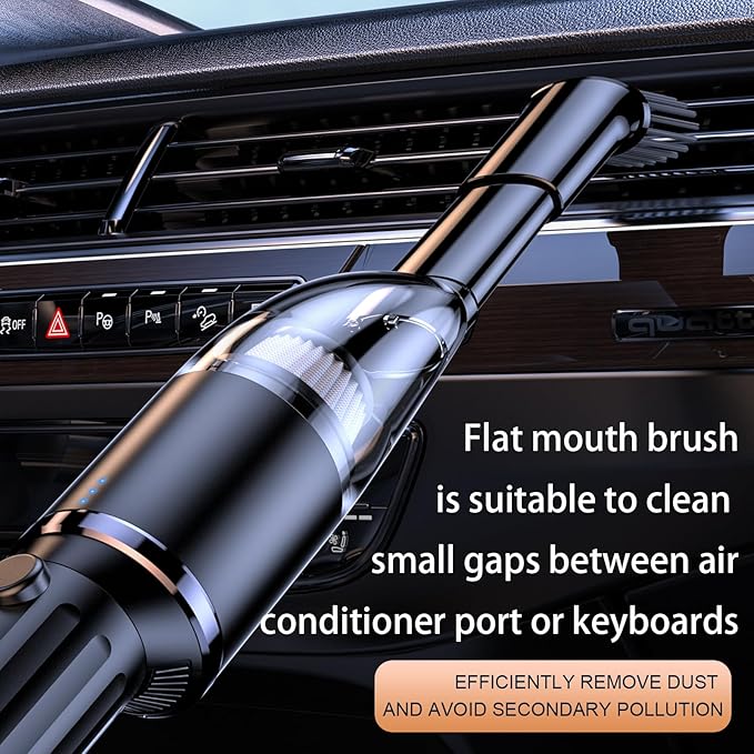 Q&F Tech Handheld Vacuum Cleaner/Car Vacuum Cleaner, Wireless Portable Rechargeable Vacuum Cleaner for Car, Home & Office, Mini Cordless Vacuum Cleaners for Desk & Crevice Between Furniture