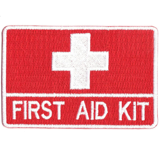 First Aid Kit Sign Patch Logo Save Embroidered Iron On