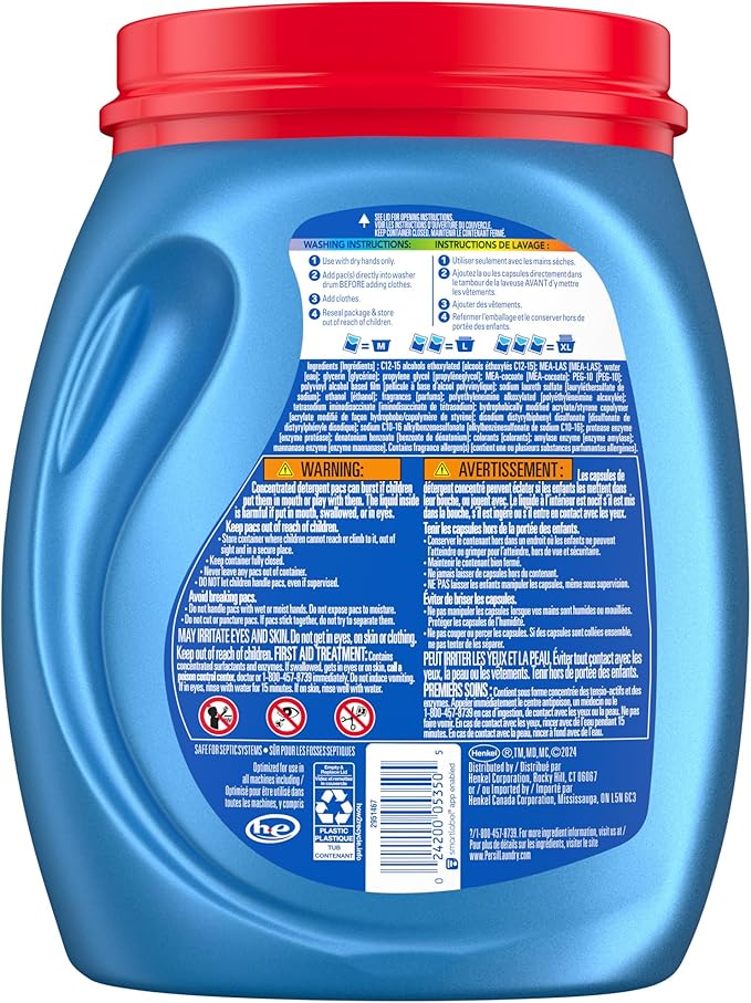 Persil Ultra Pacs Original Everyday Clean Laundry Detergent, 66 count