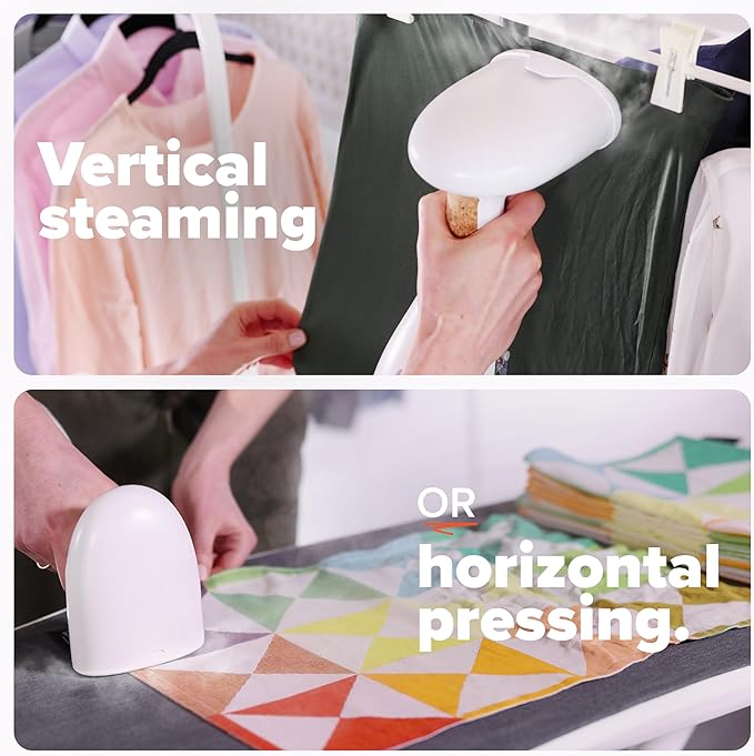 Dupray Voila 3-in-1 Steamer - Portable Handheld Fabric Steamer for Clothes, Travel-Friendly and Versatile