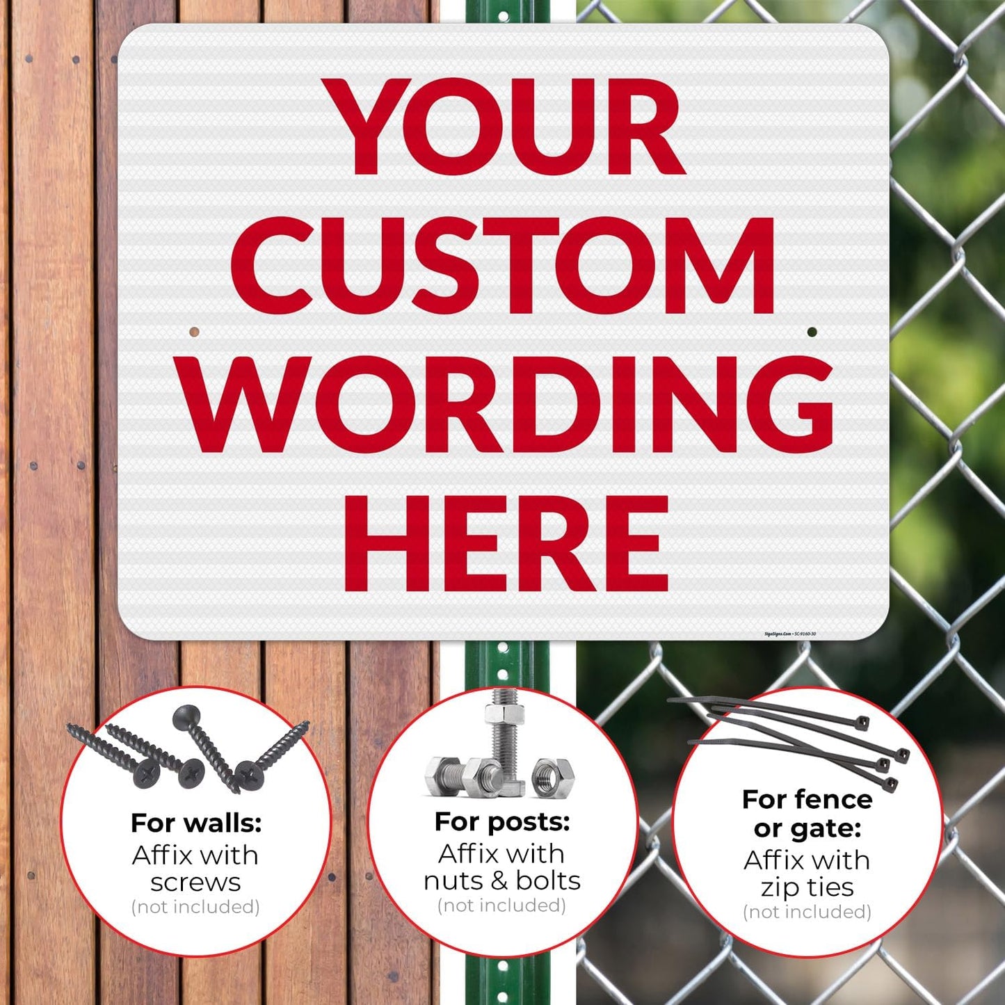 Custom Sign, Personalized Metal Signs, Customize for Office, Business, Workplace, Office, Home, Delivery Signs 24x30 Inches, 3M EGP Reflective .080 Aluminum, Fade Resistant, Made in USA by Sigo Signs