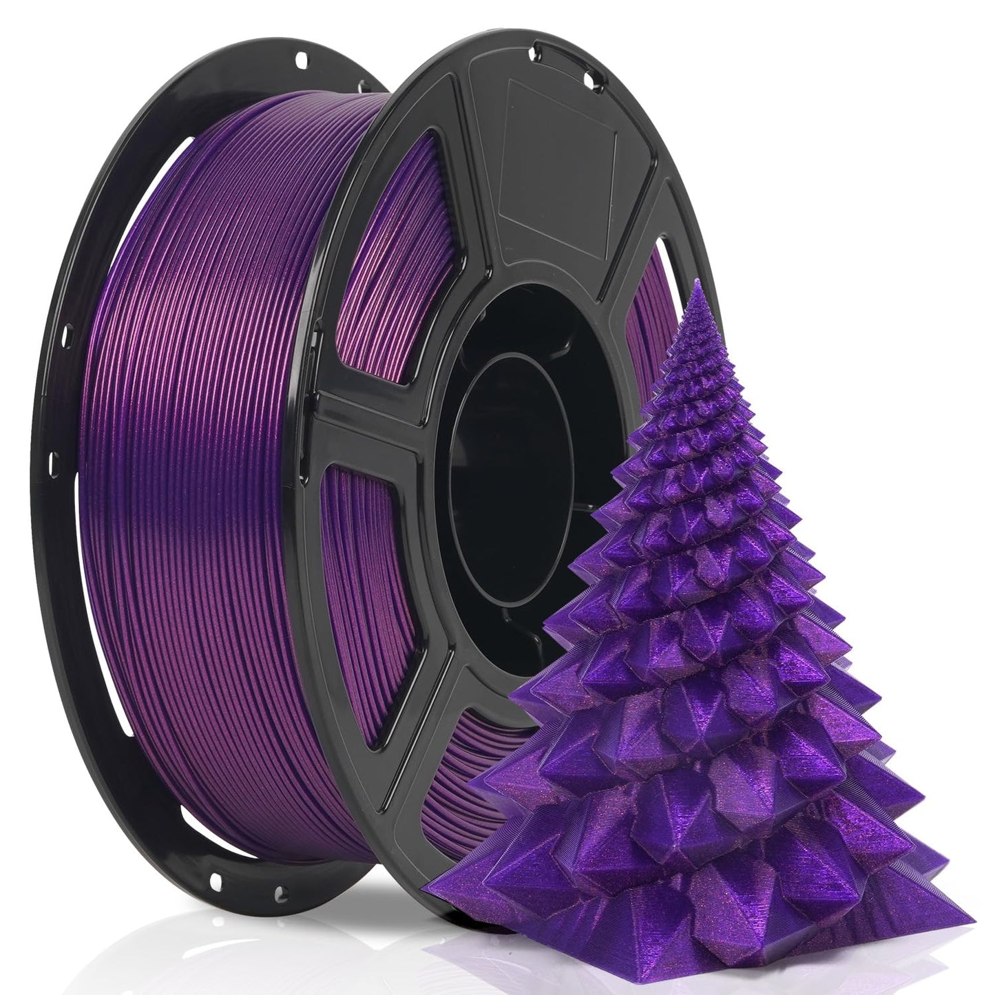 FLASHFORGE Xmas Series Rapid PLA Filament Aurora Purple, High Flow Speedy 3D Printer Filament Max 500mm/s High-Speed Printing, R