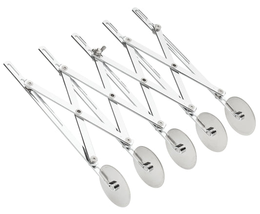 Fantes Expandable 5-Wheel Stainless Steel Dough Cutter, The Italian Market Original since 1906