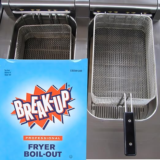 Diversey CBD991209 Break-Up Professional Fryer Boil-Out, Food Grade Degreaser & Cleans Deep Fryers, Kettles, Grates & More, Citrus Scent, Concentrate Liquid, 2-Ounce Packets (Pack of 36)