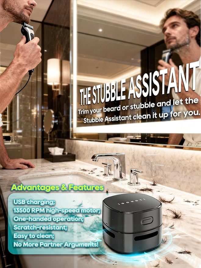 IGOKOTI Desk Vacuum Cleaner (New Black Charging)