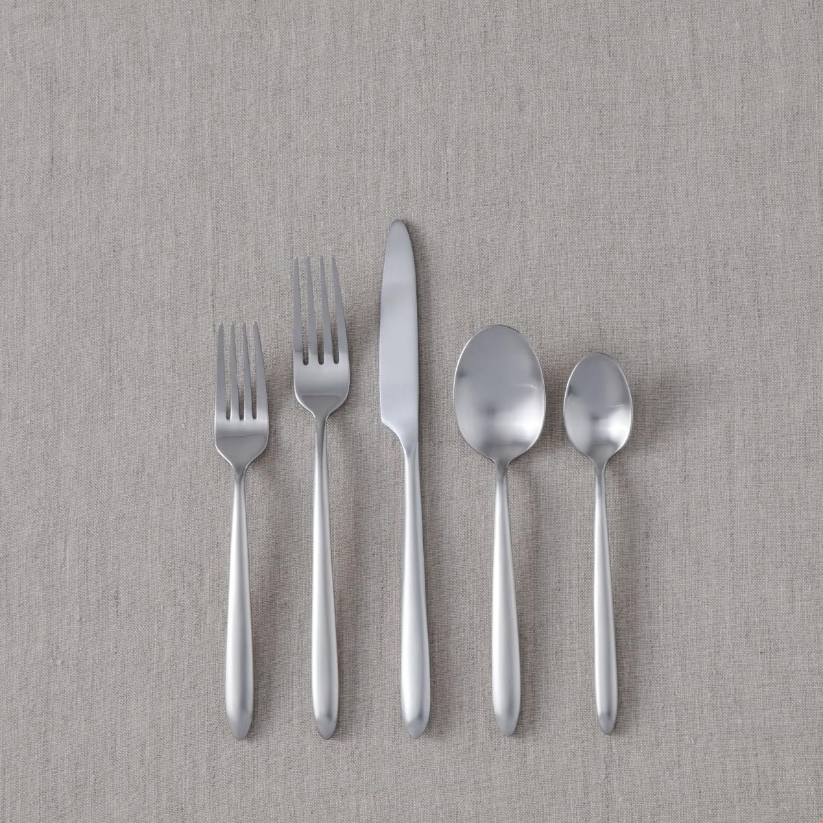 Fortessa Velo 18/10 Stainless Steel, 20 Piece Flatware Set (Service for 4), Brushed Silver