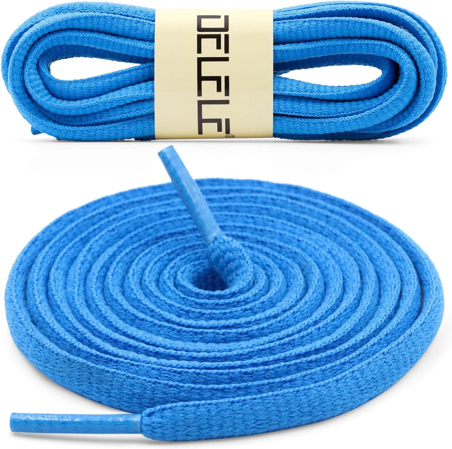 DELELE 2Pair Oval Shoes laces 42 Colors Half Round 1/4" Athletic ShoeLaces for Sport/Running Shoes Shoe Strings