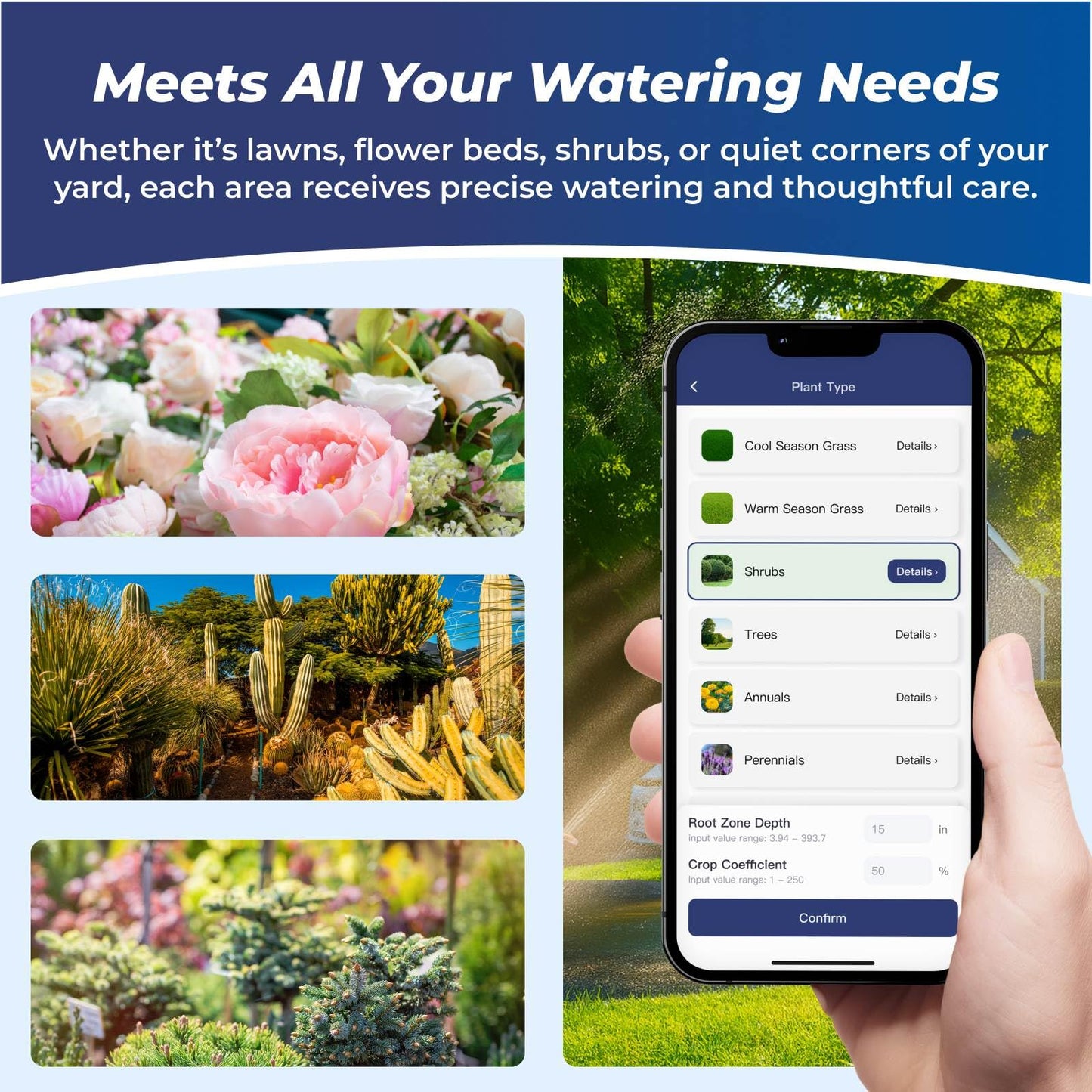 Remo Garden Smart Sprinkler Controller – 6 Zone WiFi Irrigation Controller with App, Weather-Based Scheduling, Easy DIY Setup